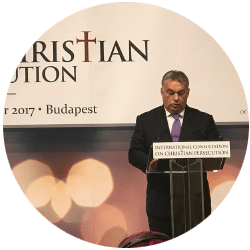 Hungarian President Viktor Orbán at the International Consultation for Persecuted Christians.